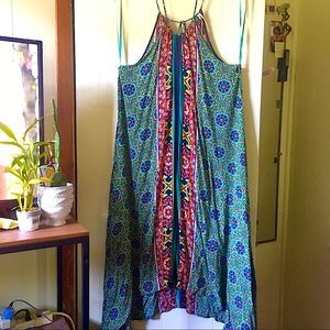 Anthropologie Ella Halter Tunic dress